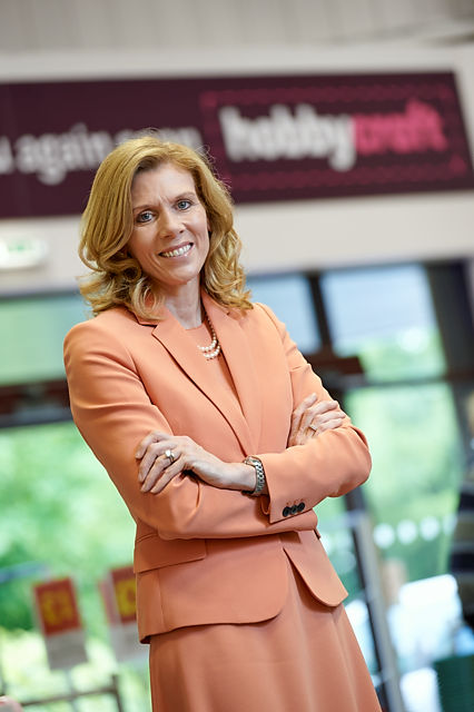 Editorial portrait photograph of Catriona Marshall the CEO of Hobbycraft